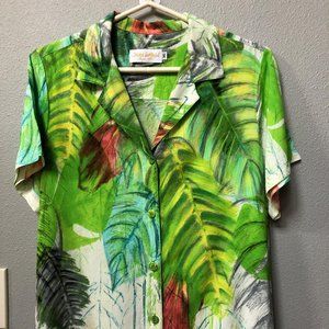 Jams World Top Tropical Leaf Design